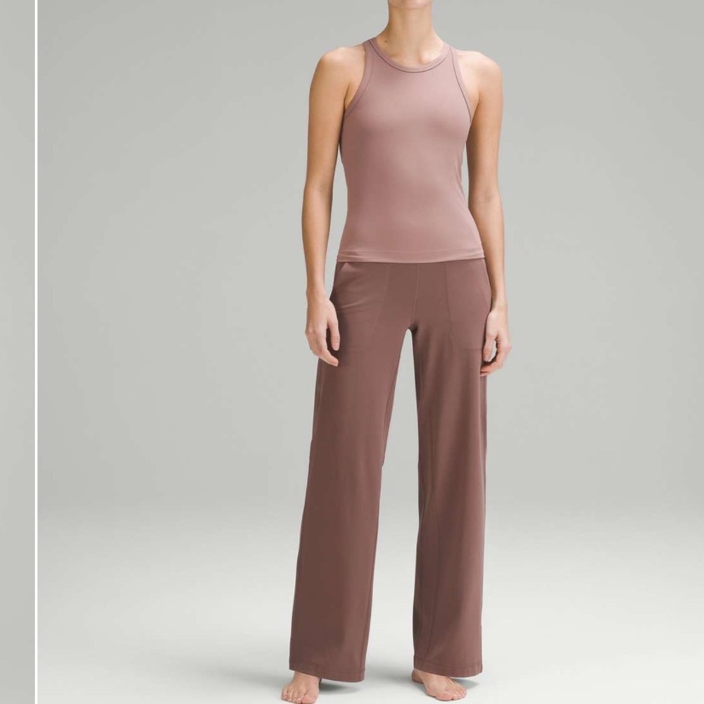 Lululemon Align High-Rise Wide-Leg Pant 31" Dark Oxide Size 2 Brown Small